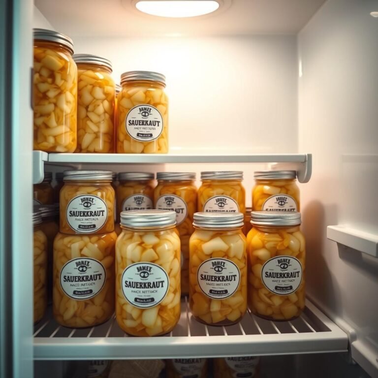 how long does sauerkraut last in the fridge
